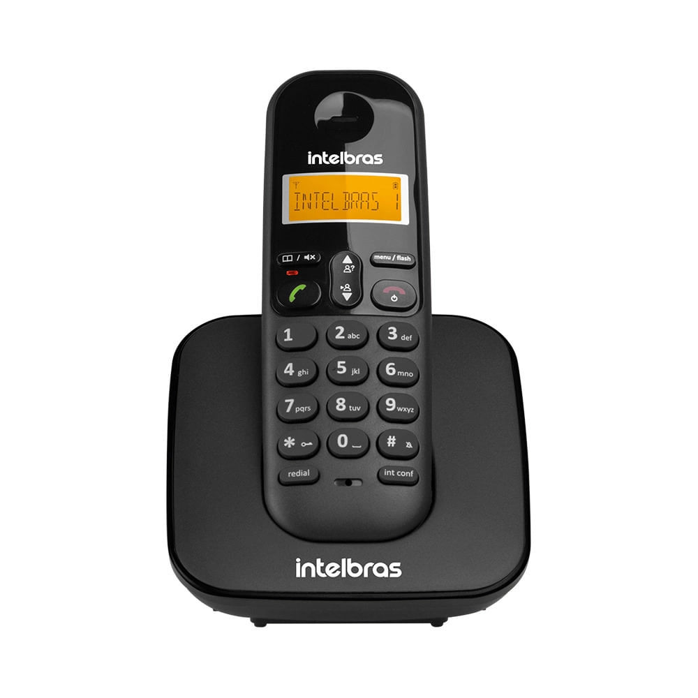 Telefone sem Fio Intelbras TS 3110 Preto em Oferta na Shopee