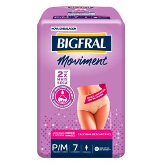 Roupa Íntima Bigfral Moviment Feminina Tamanho P/M com 7 Unidades em Oferta na Shopee