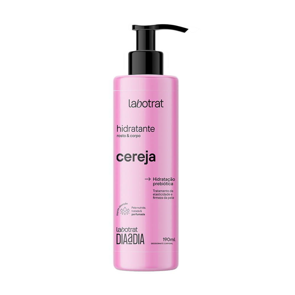 Hidratante Rosto e Corpo Labotrat Dia a Dia Cereja 190ml em Oferta na Shopee