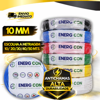 Fio Flexivel Cabo 10,0mm - 10, 20, 30, 40 e 50m em Oferta na Shopee