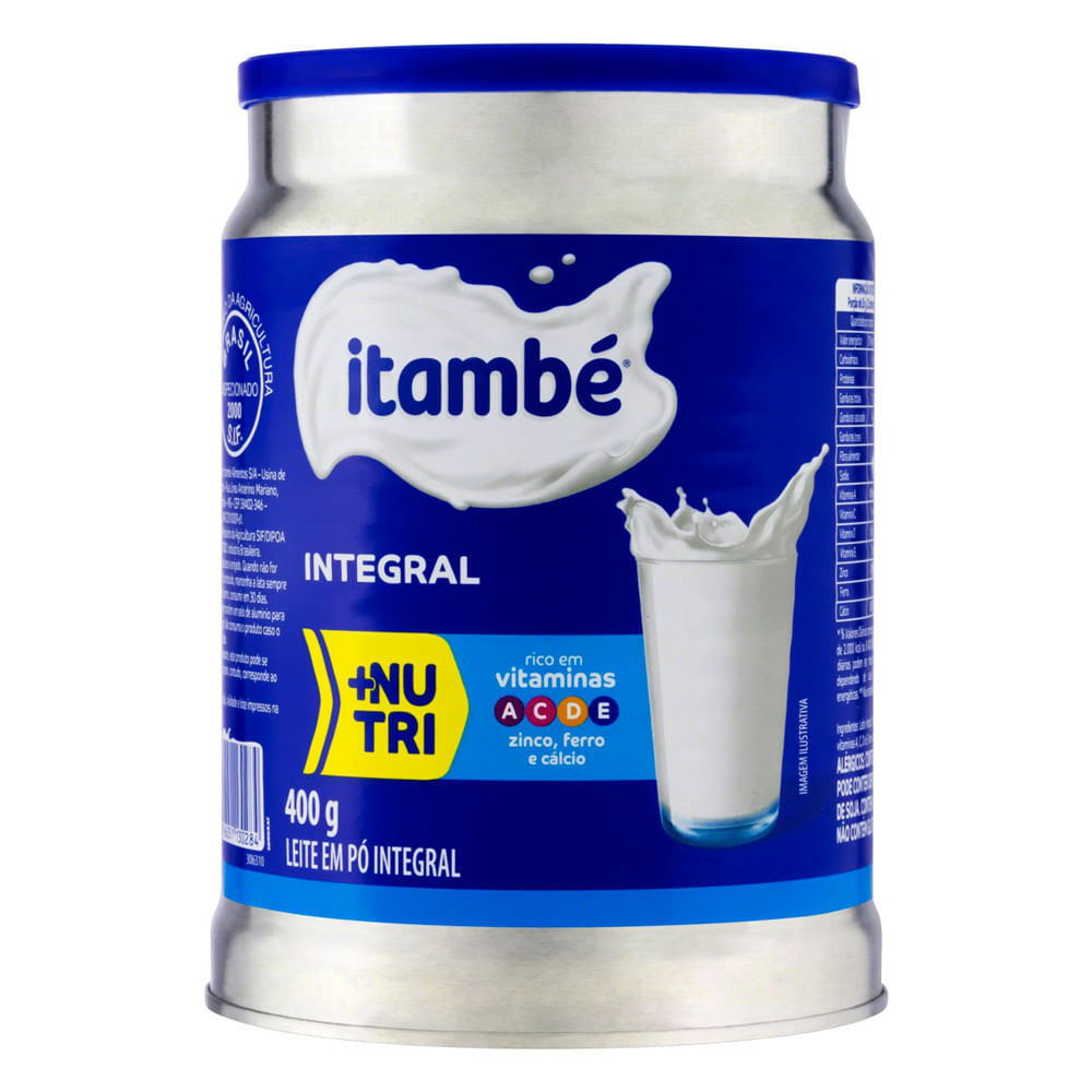Leite Pó Integral Itambé Lata 400g em Oferta na Shopee