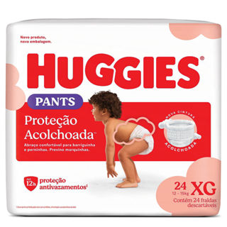 Fralda Roupinha Huggies Tamanho XG Pacote Mega 24 Unidades Descartáveis em Oferta na Shopee