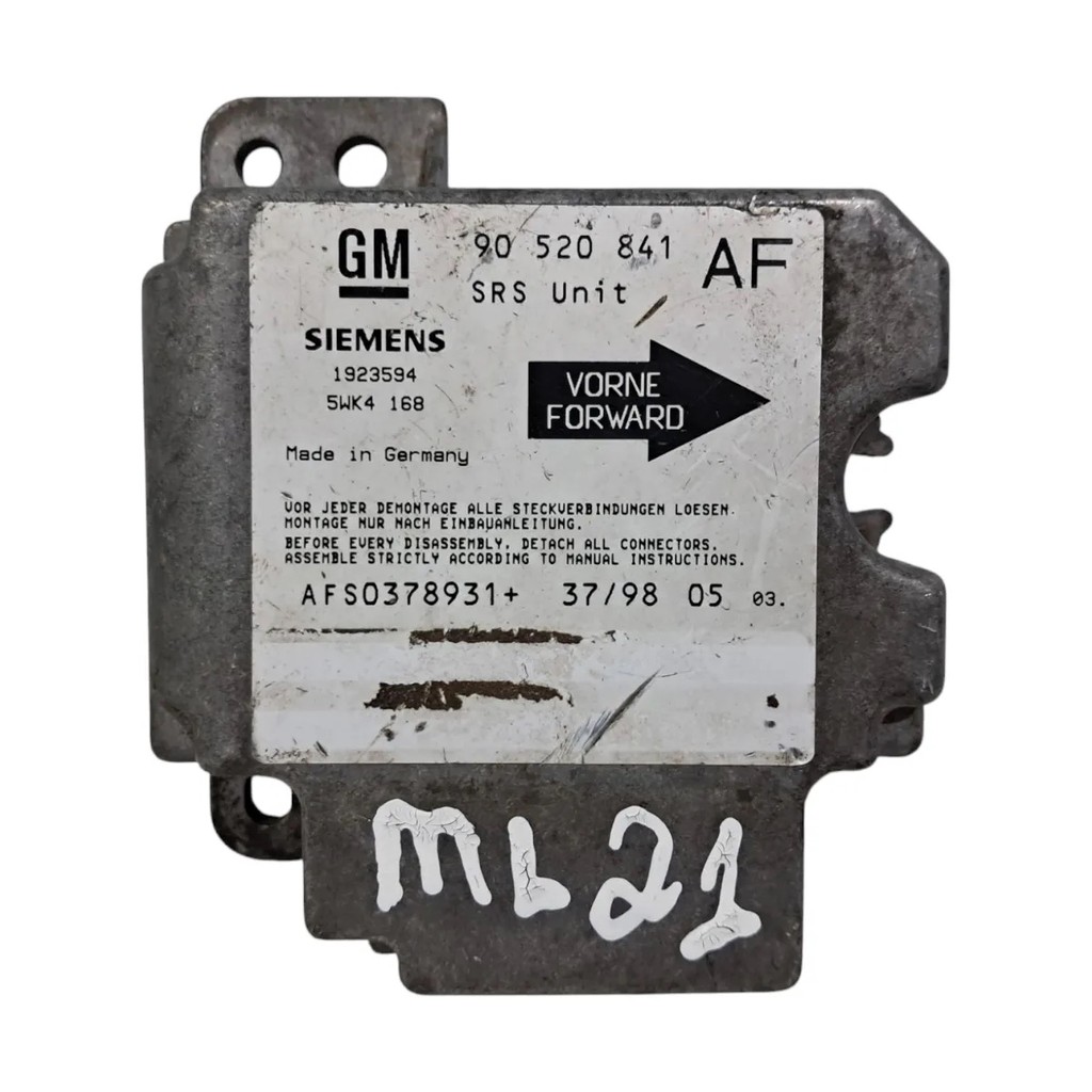 90520841 Modulo Airbag Gm Astra Zafira 94 A 04 Para Resetar