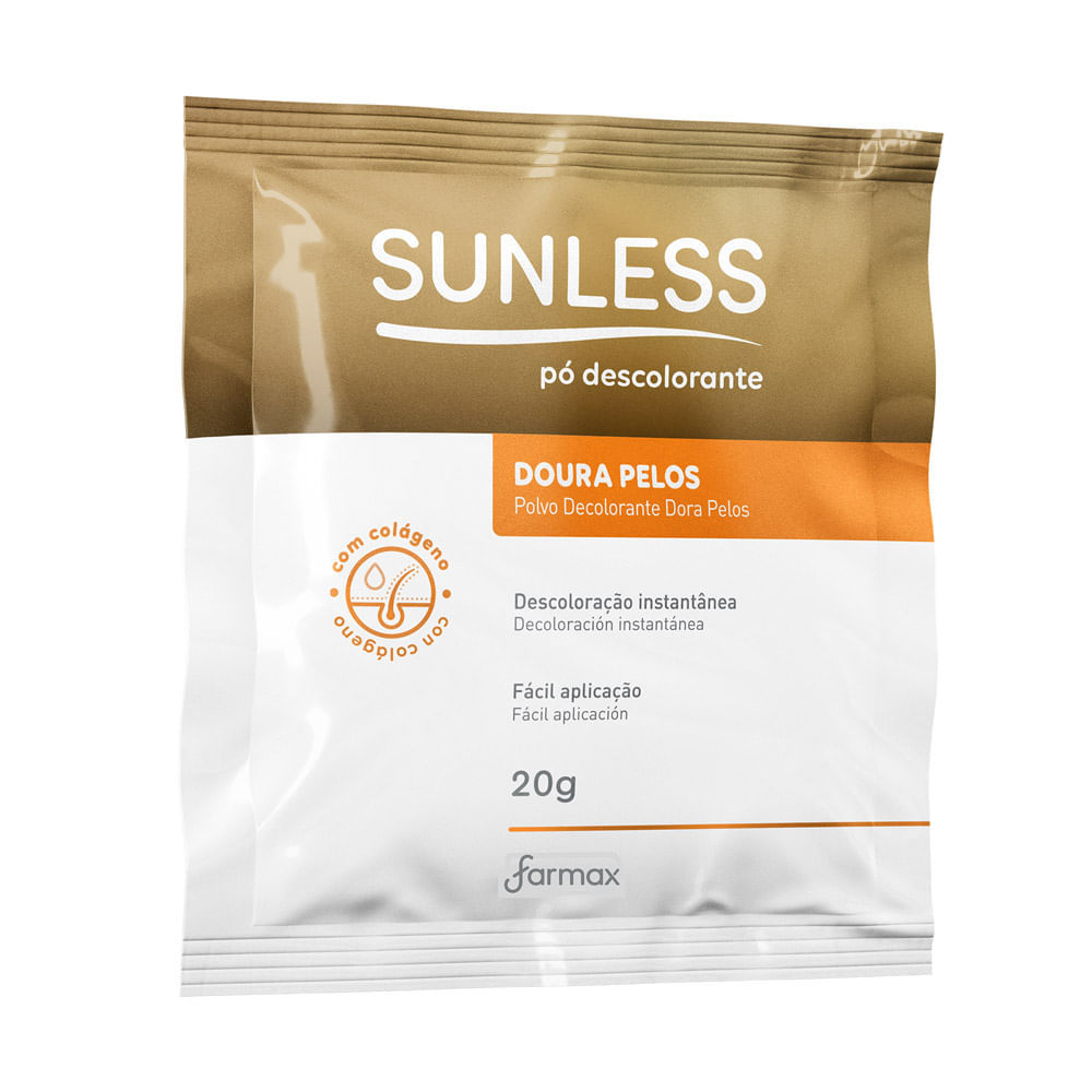 Descolorante Sunless Doura Pelos 20g em Oferta na Shopee