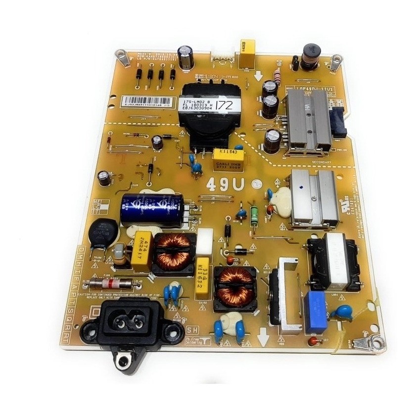 Placa Fonte Tv LG Eay64511101 Modelo 49uj6300.awz Nova
