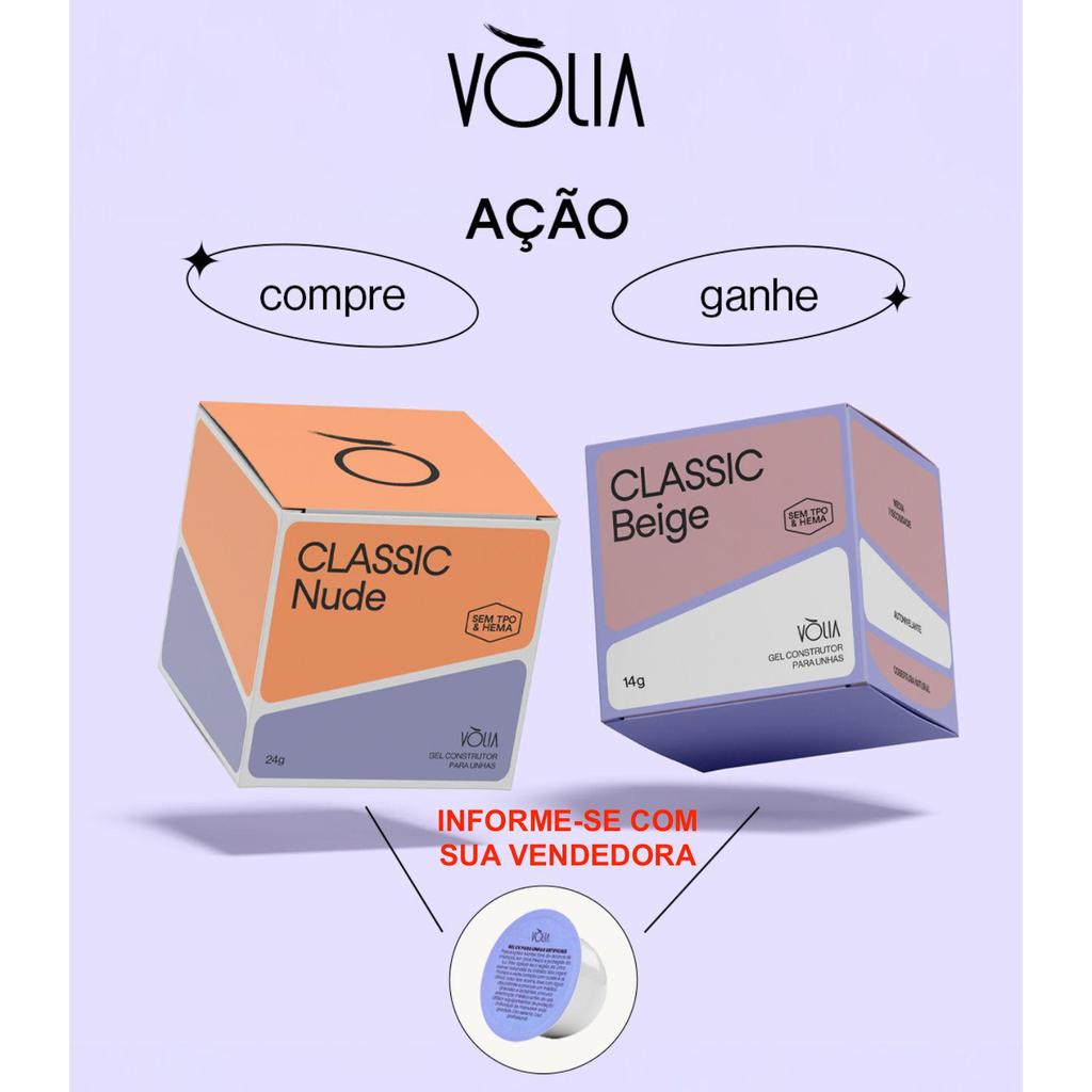 Promoção Vólia , Compre Classic Nude 24g - Classic Cover 24g GANHE Classic Bege 14g