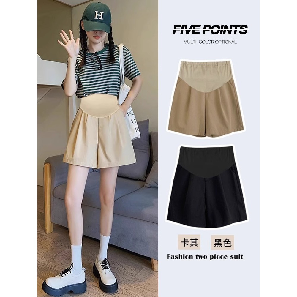Shorts de maternidade feminino verão exterior Wear estilo fino tamanho grande calças de maternidade Leggings calças de p