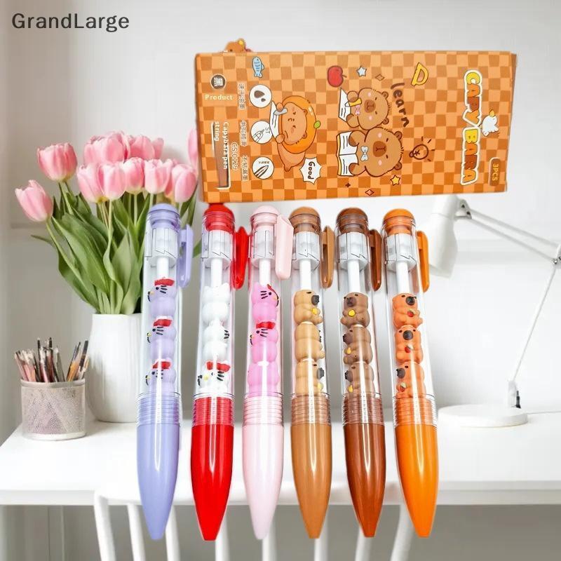 [GrandLarge] 3 Unidades De Personalidade Ins Wind Fun Dpression Pen Hello Kitty Gel Cartoon Set 0.5 Mm Alunos Aprendem P