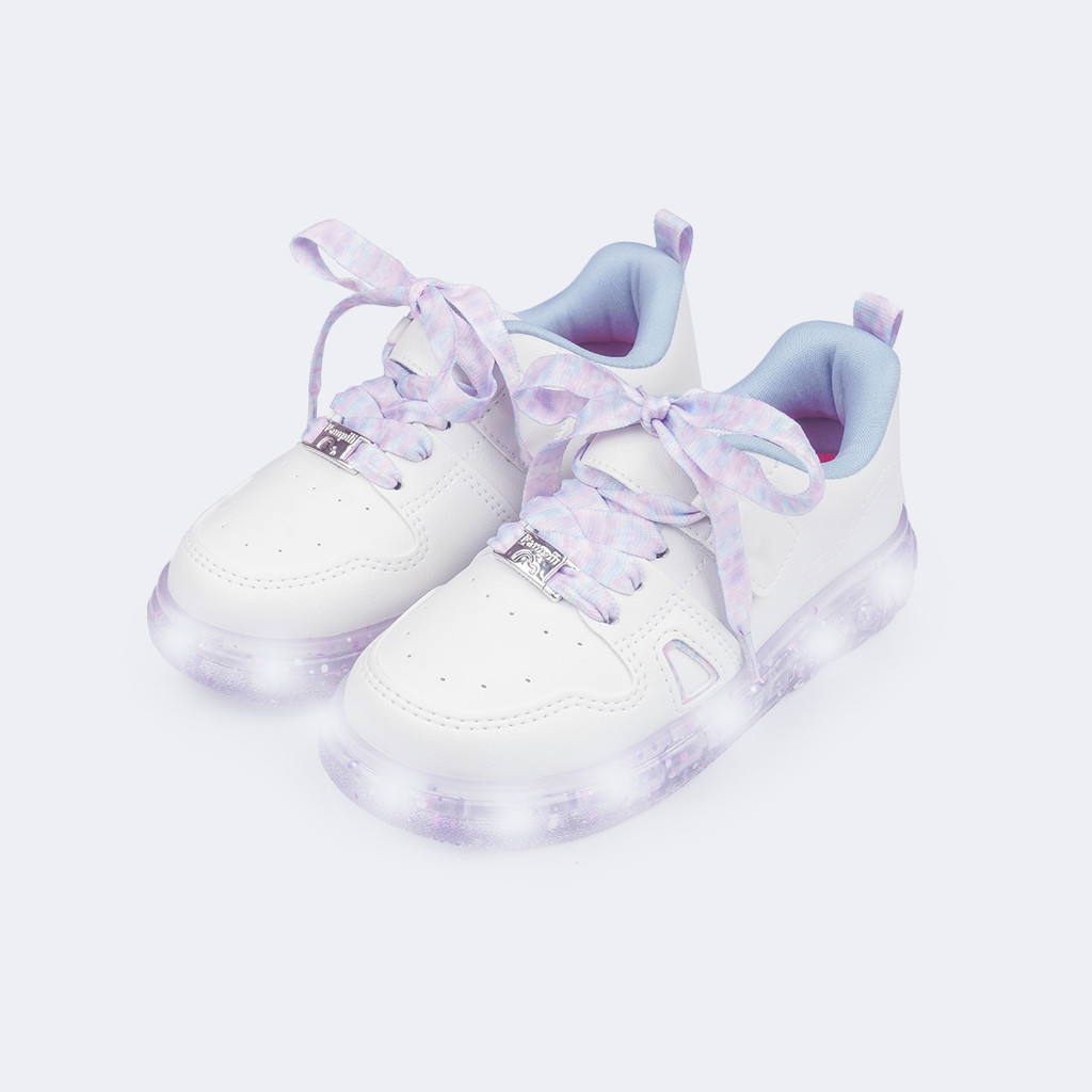 Tênis de Led Infantil Meninas Tie Dye Pampili