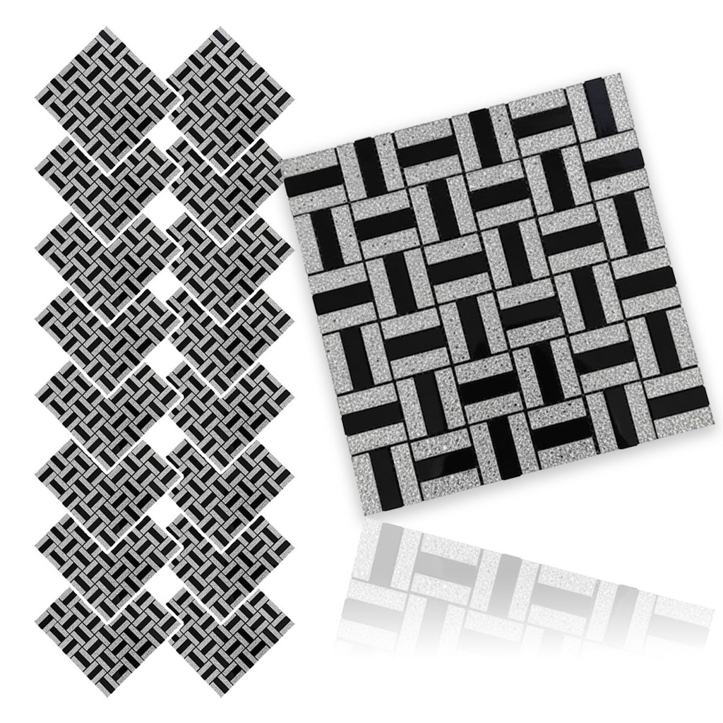 Pastilha De Vidro Adesiva Kit 16 Uni Parede Cozinha Banheiro Lavabo Sala Decorativa Moderna Requintado Aplicacao Facil