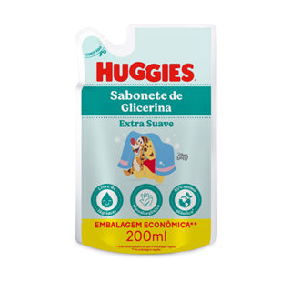 Sabonete Líquido Infantil Huggies Extra Suave Refil 200ml em Oferta na Shopee