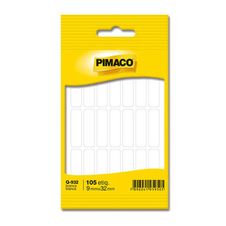 Etiqueta adesiva Q-932 retangular branca Pimaco