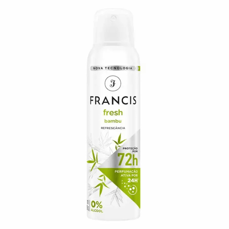 Desodorante Aerosol Francis Fresh Bambu Feminino 72h 150ml