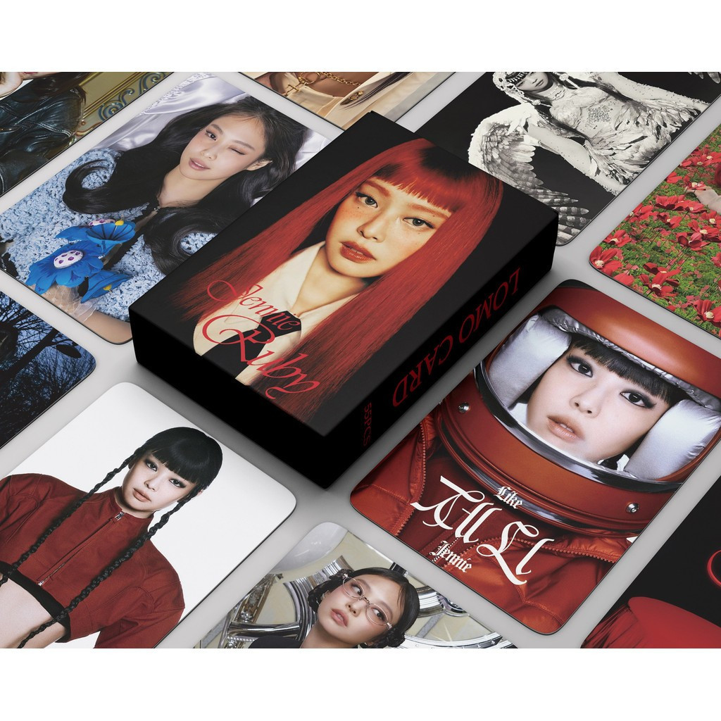 KPOP 55pcs/box BLACKPINK JENNIE Photocards RUBY LOMO Cartão De Coleção De Cartões