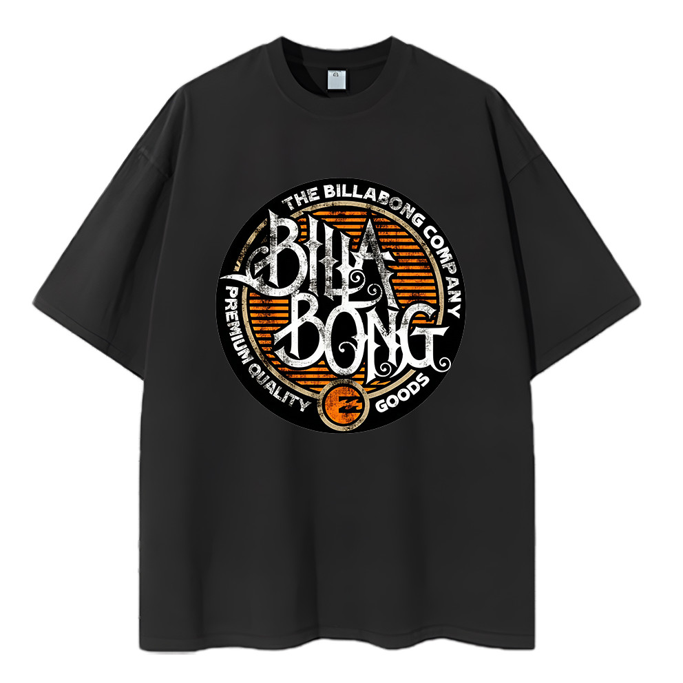 2026 Camiseta Masculino Oversized Billabong Rústico Vintage Grunge Estampa Streetwear Novo