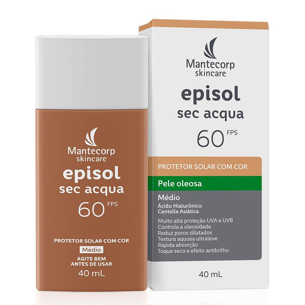 Imagem Protetor Solar Facial Episol Sec Acqua FPS 60 | Médio - 40mL
