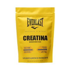 Creatina Monohidratada 1kg 100% Pura - Everlast