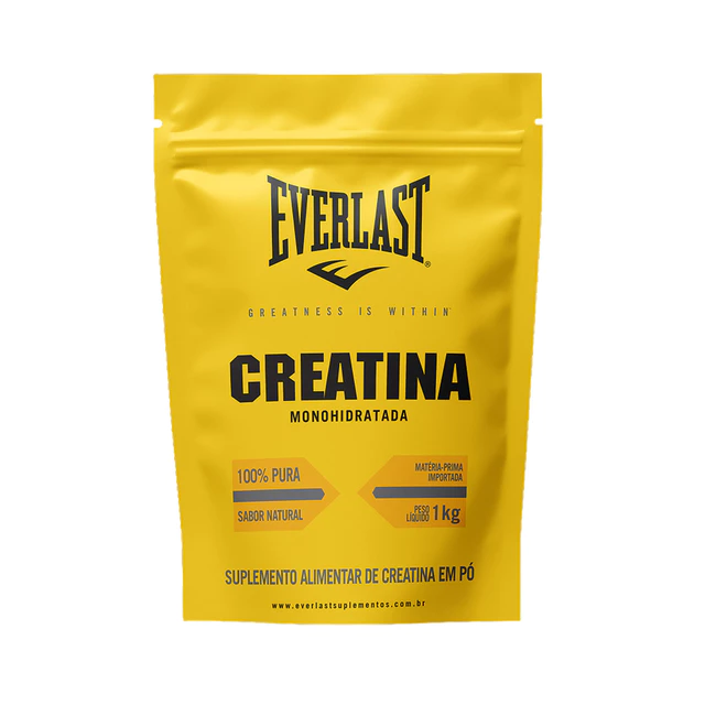 Creatina Monohidratada 1kg 100% Pura - Everlast
