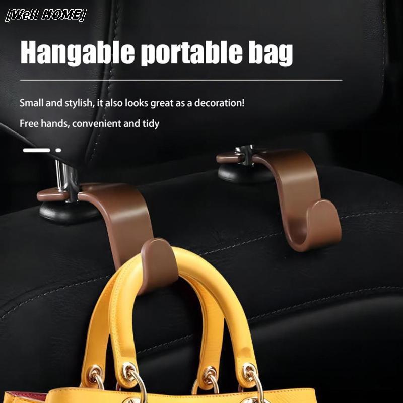 [Well HOME] 1/5 Pcs Ganchos Para Bolsas Clipes De Carro Suporte Organizador De Encosto De Cabeça Do Banco Dianteiro Cabi em Oferta na Shopee