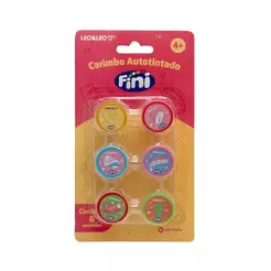 Carimbo Autotintado Decorado Blister Com 6 Und - Fini
