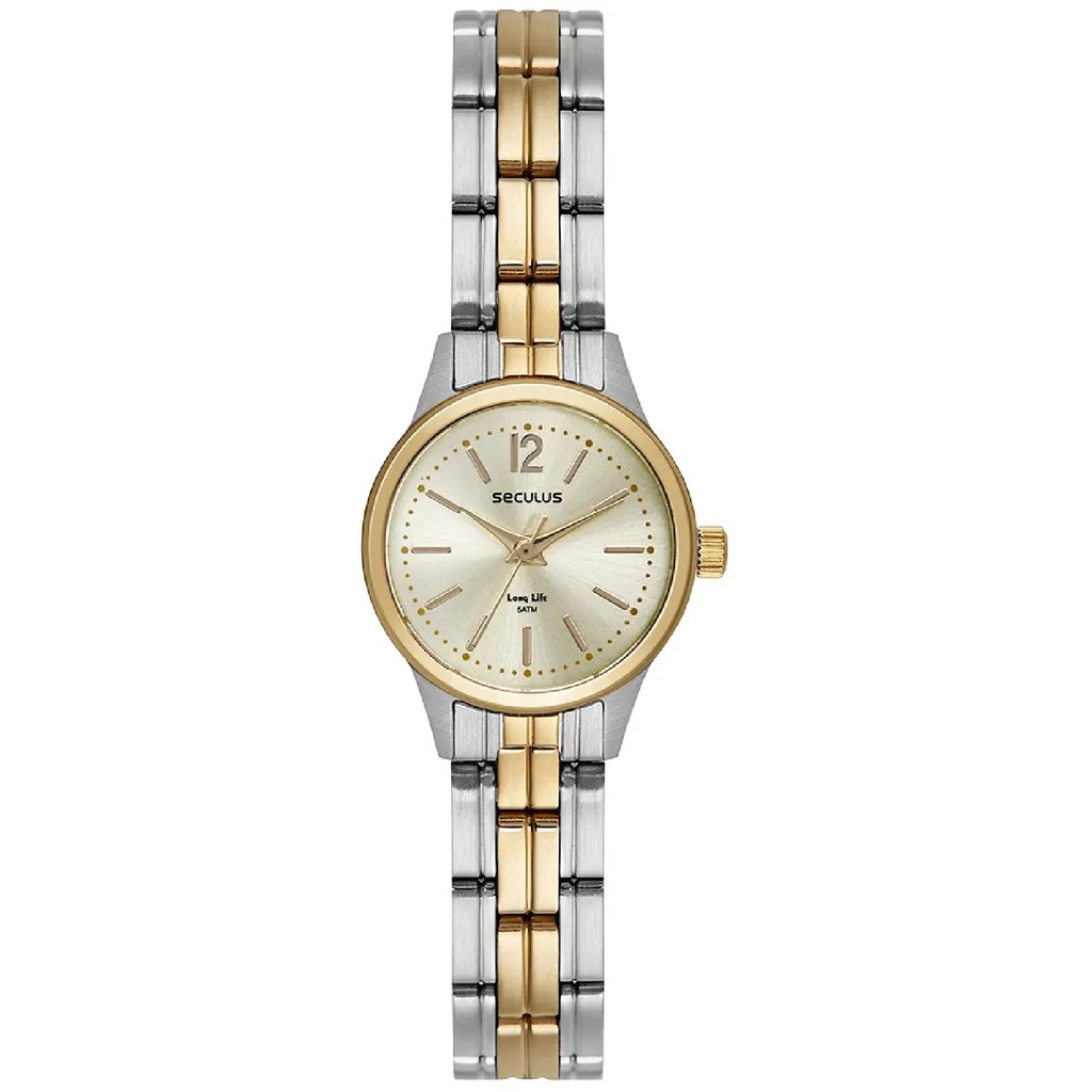 Relógio Seculus 44195LPSVBA2 Feminino 22mm Aço Inox com Bolsa