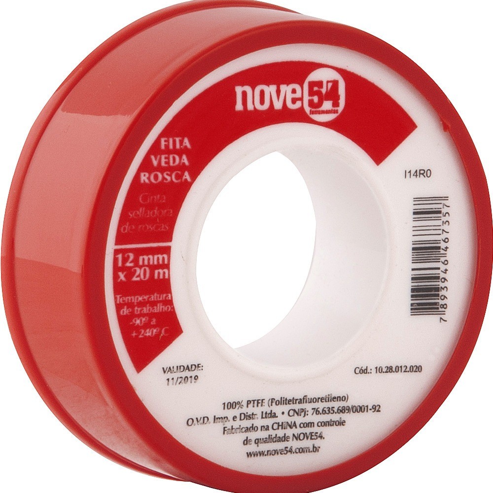 Fita veda rosca 12 mm x 20 metros - Nove54