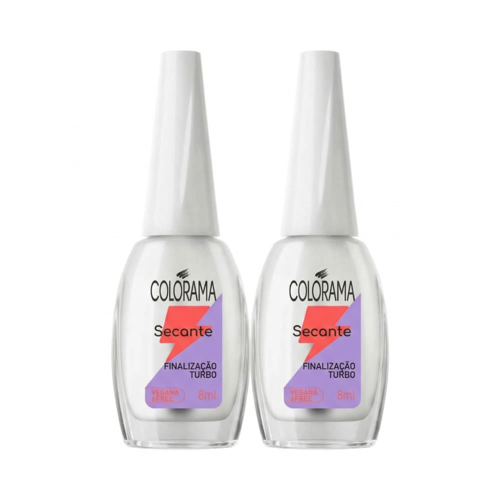 Kit 2 Esmaltes Secante Colorama Finalização Turbo