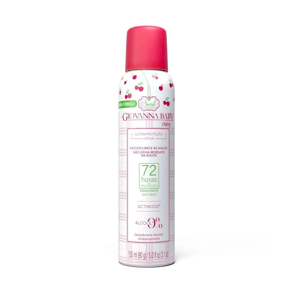 Desodorante Giovanna Baby Aerossol Cherry 150ml
