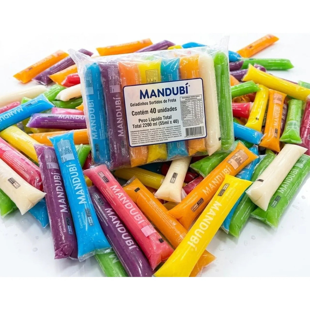 Geladinho Cremoso 120 Un Sabores Sortidos Sacolé Chup-chup em Oferta na Shopee