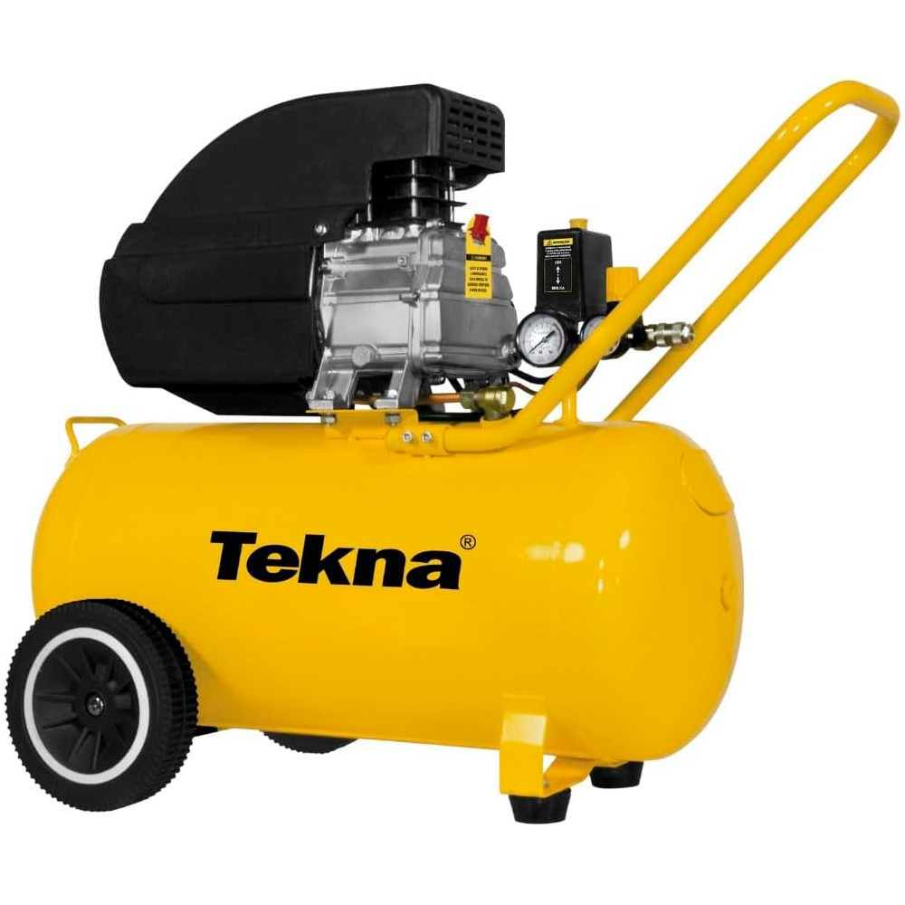 Compressor de Ar Tekna CP8550T de 2.5HP 115 PSI Reservatório 43 Litros e 2 Manômetro