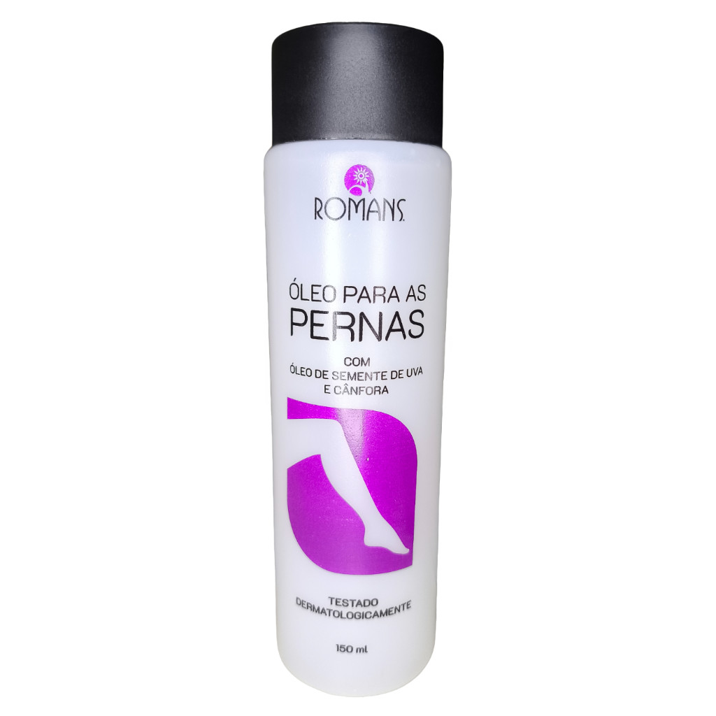 Óleo Para Pernas Roman Canfora Óleos Minerais E Vegetais 150ml