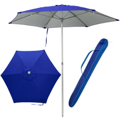 Guarda Sol 2.4m Tipo Ombrelone Poliéster Uv50+ Praia Jardim