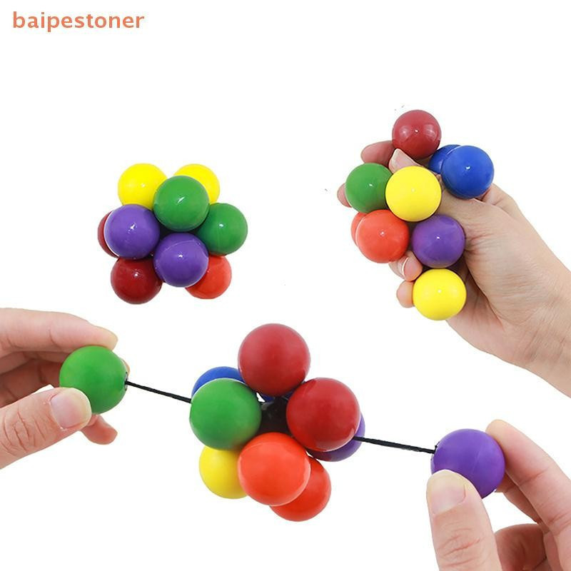 [baipestoner] Bola Colorida De Alívio De Estresse Para Crianças , Anti-, Brinquedo Sensorial Adultos , Bolas Brinquedos
