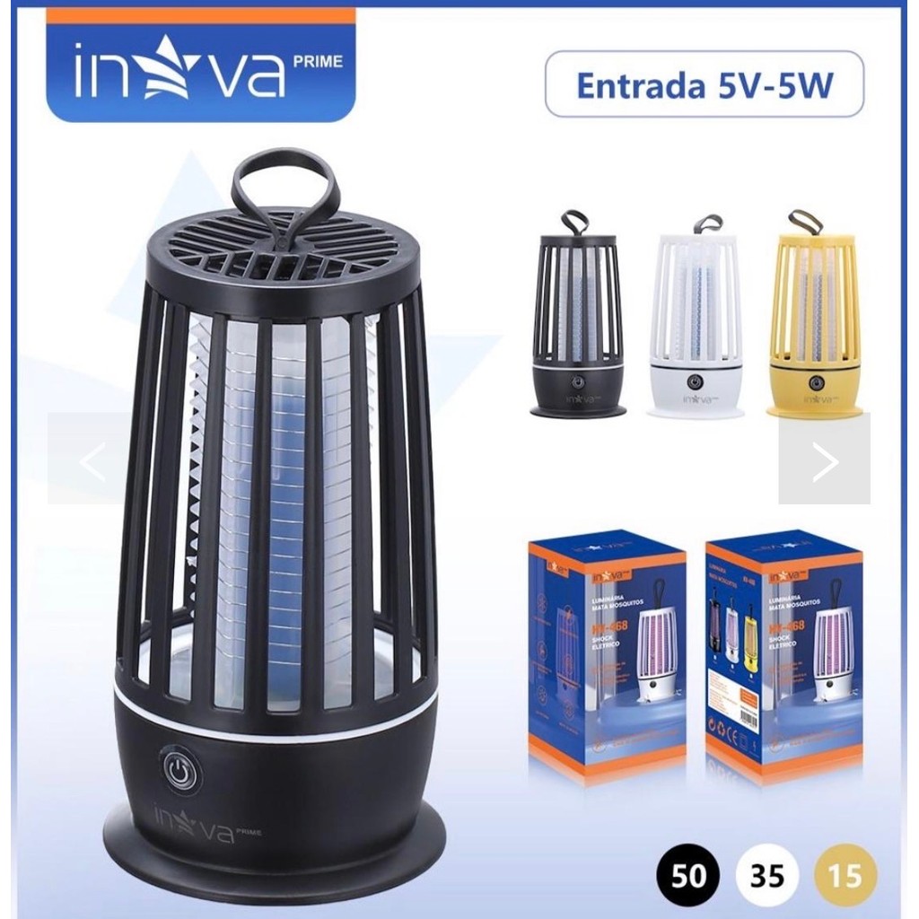 Inova Repelente Eletrônico Lâmpada Uv Mata Mosquitos Insetos Mosca