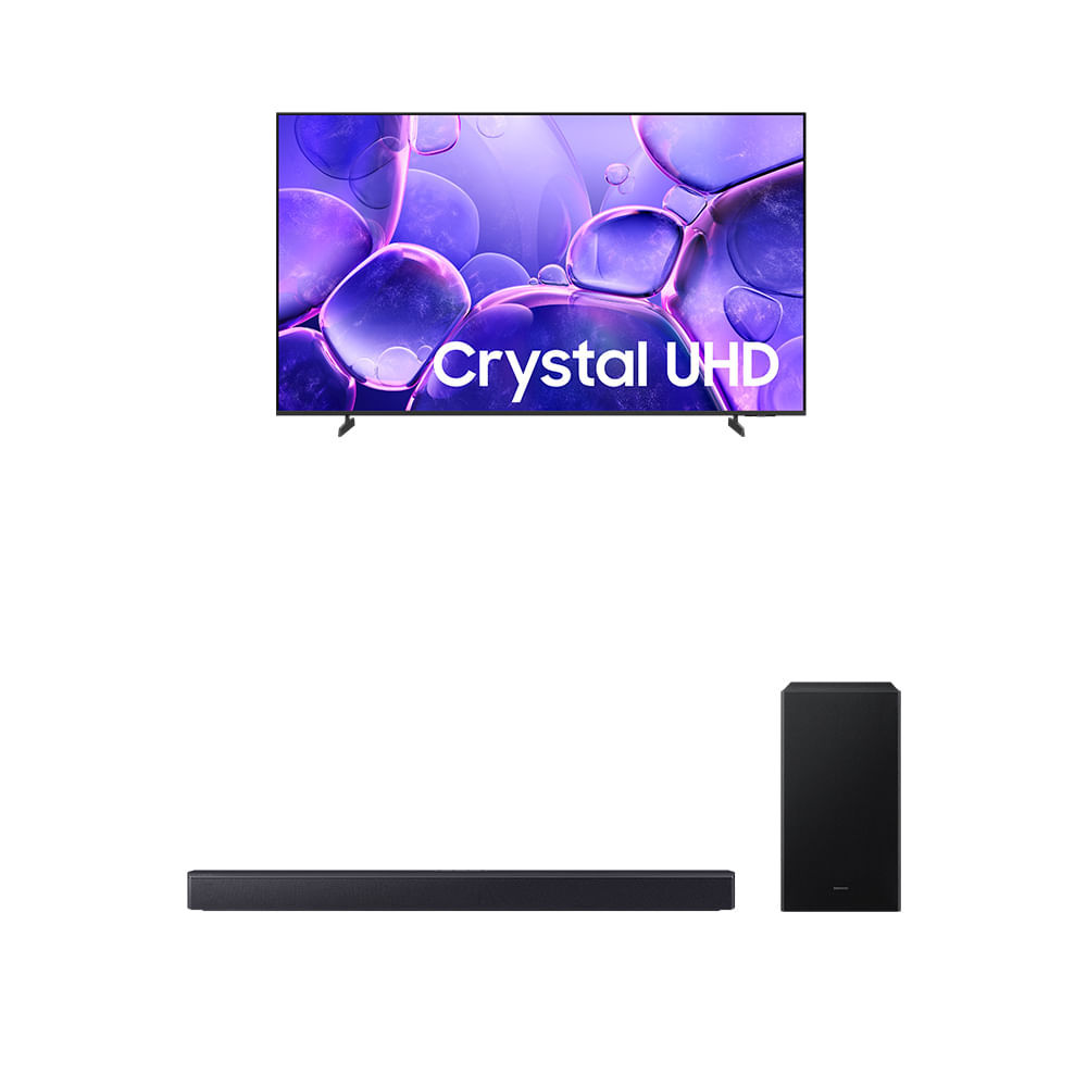 Samsung Smart TV 58" Crystal UHD 4K U8500F 2025 + Soundbar Samsung HW-B450F