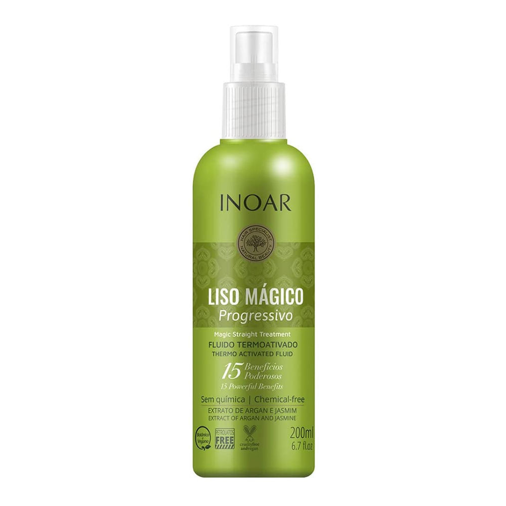 Fluido Termoativo Inoar Liso Mágico Progressivo 200ml em Oferta na Shopee