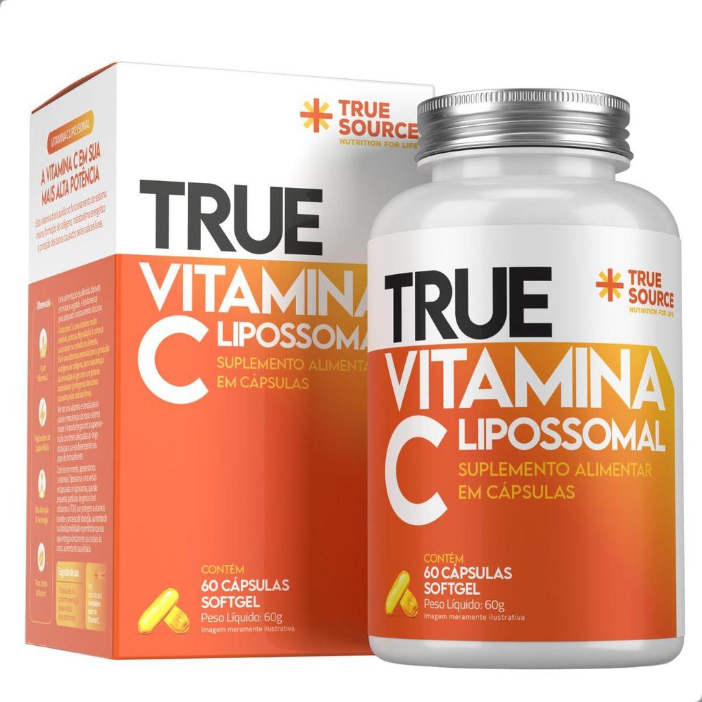 True Vitamina C Lipossomal 60 Cápsulas SoftGel True Source