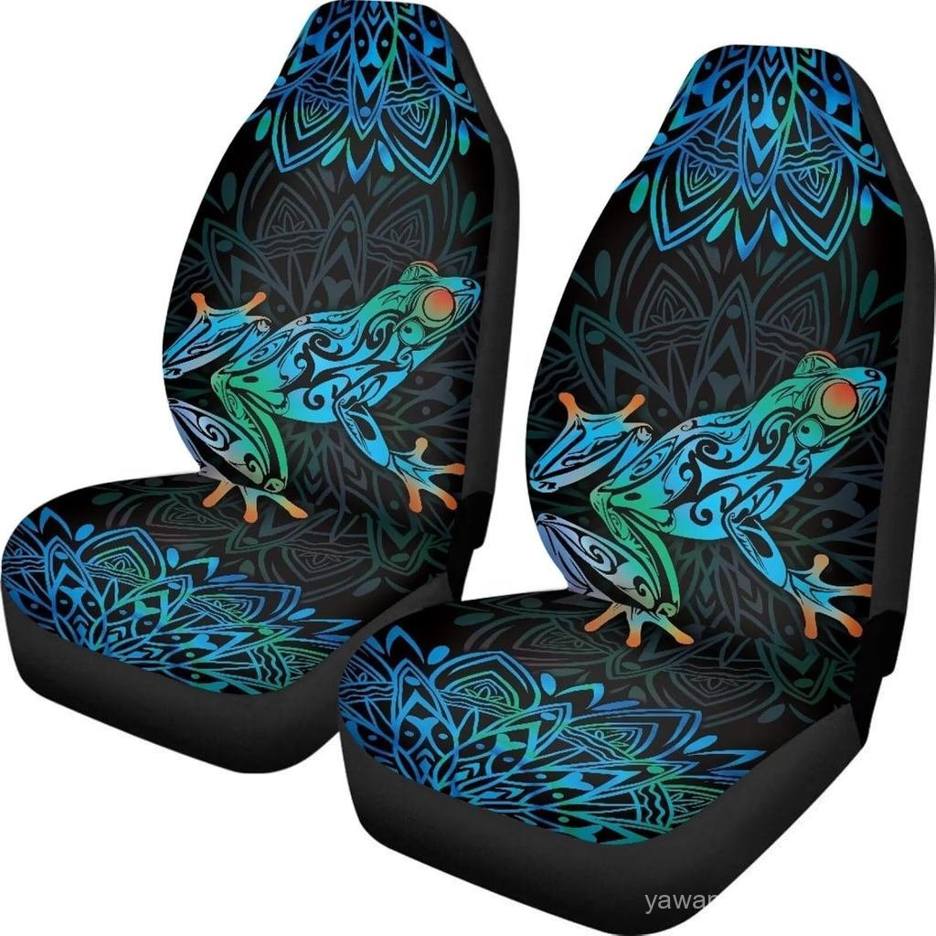 Capas de Assento de Carro Boho Mandala para Bancos Dianteiros Capas de Assento de Carro Decorativas de Sapo Árvore Bohem