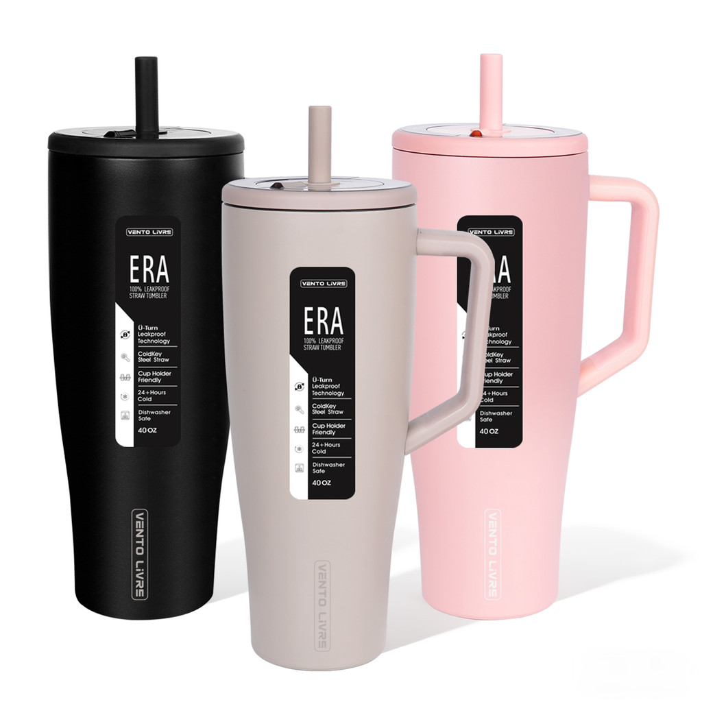 VENTO LIVRE Copo Térmico 1200ml com Alça e Canudo 100% à Prova de Vazamentos em Oferta na Shopee