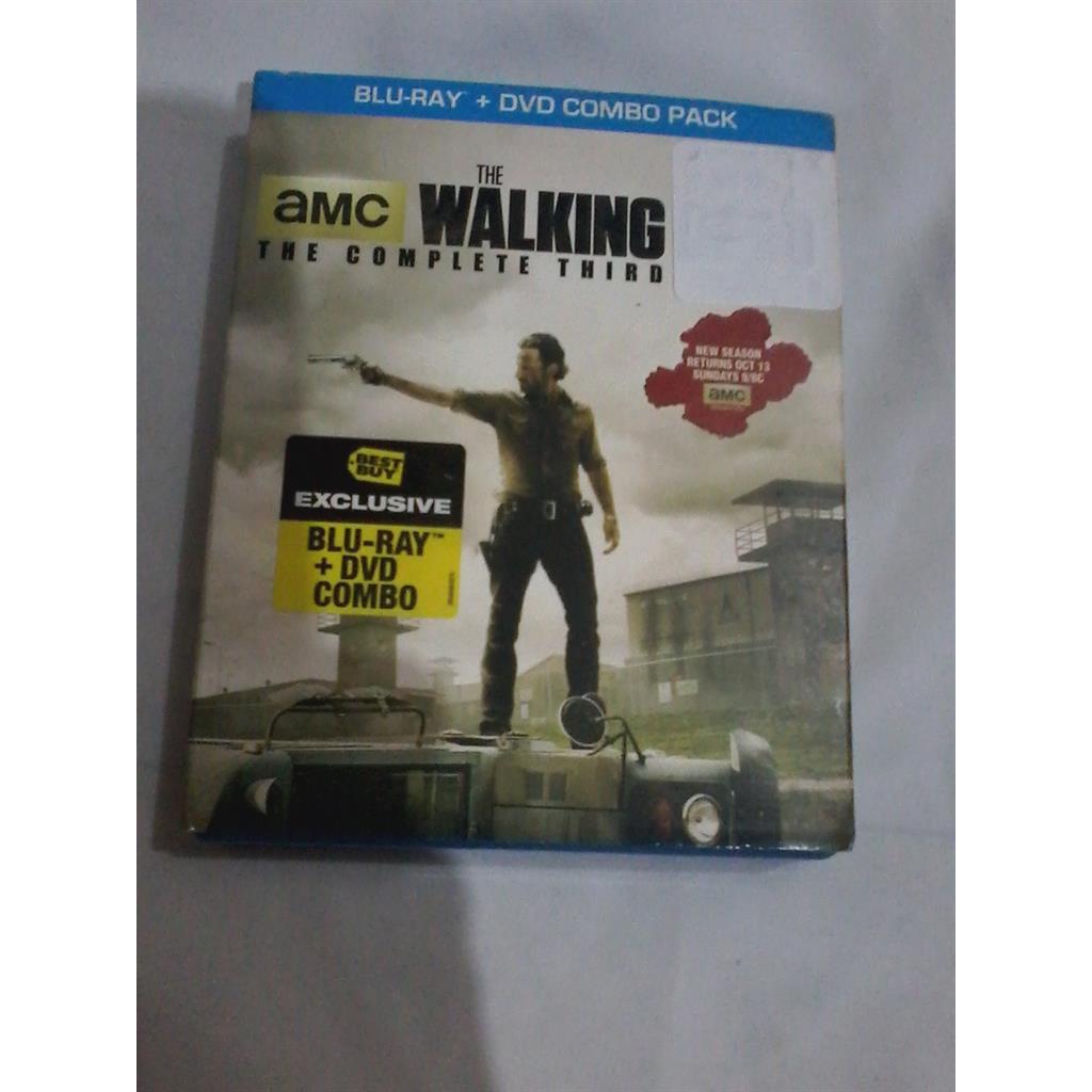 DVD The Walking Dead - The Complete Third Season Sealed Blu-Ray + DVD Combo Pack editora Frank Darabont