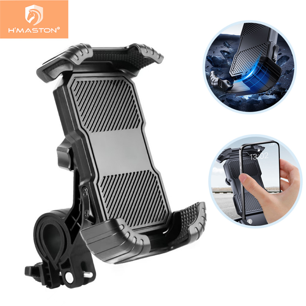 Suporte De Celular Para Moto Bike Motocicleta 360º Graus Ajustável Giratório H'maston CJ-87 Original