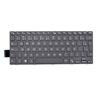 Teclado para Notebook Dell Inspiron 14-3000 | Preto ABNT2 em Oferta na Shopee