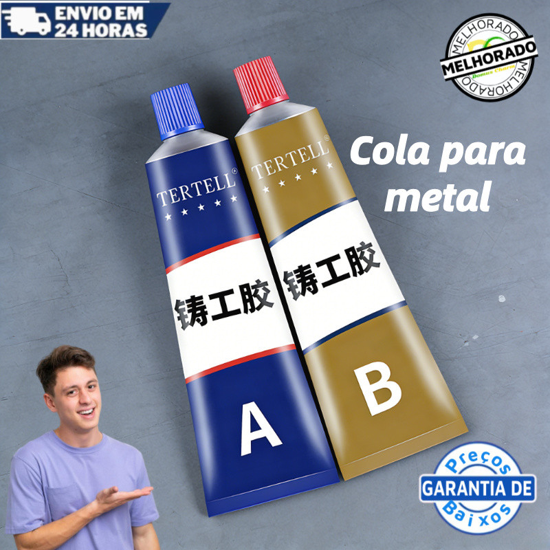 Cola para metal Cola De Reparo Industrial 70g/100g Soldagem A Frio Resistente Ao Calor Pasta De Metal AB