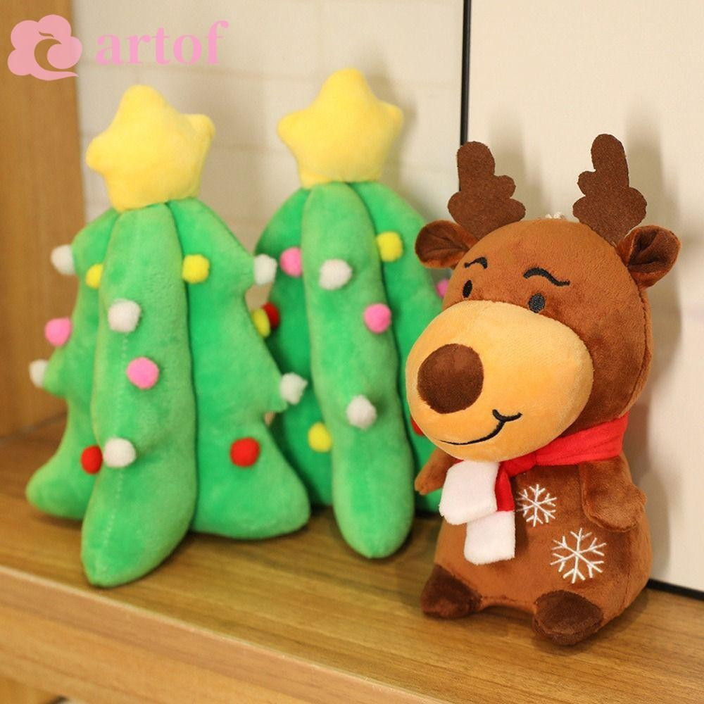 ARTOF Decorações De Natal Pelúcia Papai Noel Brinquedo Interativo Sofá Decoração Almofada Suprimentos Para Festas Orname