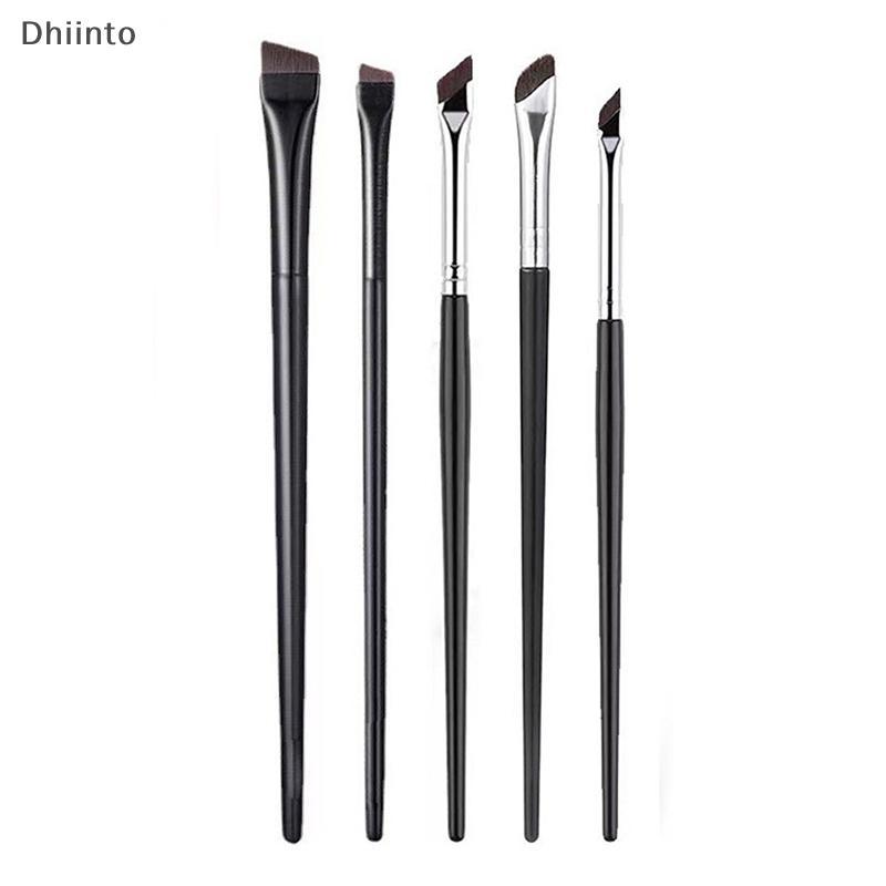 [Dhiint] Pincéis De Maquiagem Para Contorno De Sobrancelha Pincel De Delineador Super Fino Angular Ferramentas Em