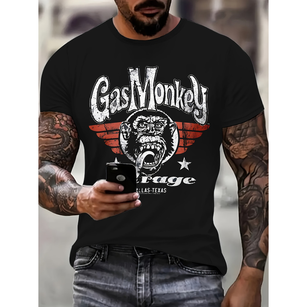 Camiseta Streetwear Camiseta Masculina 3D Print Serie Tecnica Luxo Estampada Confortável Moderna Estilosa Verão