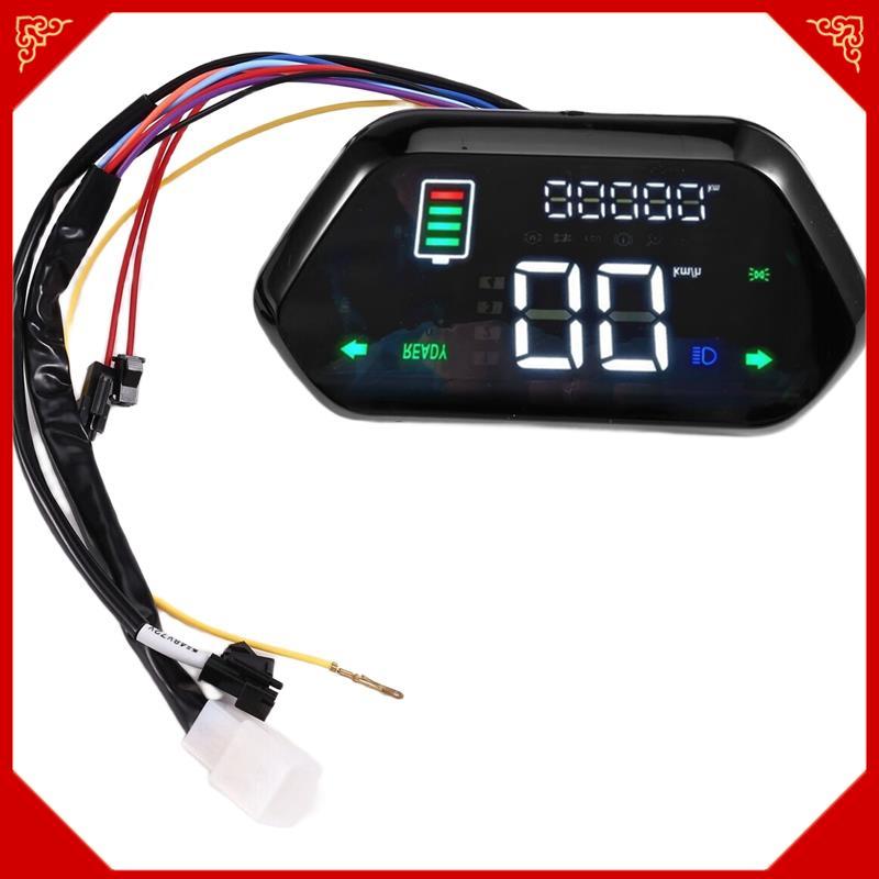 Painel De Controle Do Medidor De Display LED 48V 60V 72V Controlador De Motor Para Scooter De Bicicletas Elétricas em Oferta na Shopee