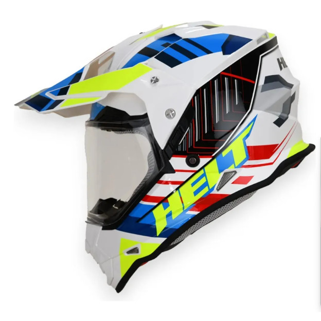 Capacete Moto Cross Helt Vision Glass Com Viseira
