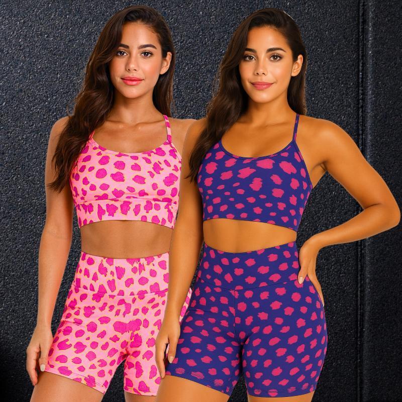 Conjunto de Academia Feminino Short e Top Suplex Fitness Cintura Alta