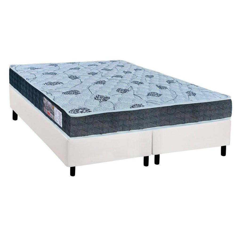 Conjunto Box King: Colchão Anatômico Orthoflex D45/ Cecina + Base CRC Suede White(193x203)